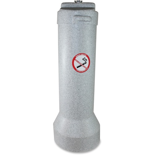 Cig Disposal Unit, Outdoor, 9-1/2"Wx25-1/2"Lx9-1/2"H, GY/GE