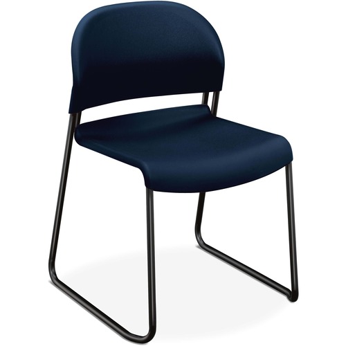 The HON Company  Stacking Chair, No Arms, 21"x21-1/2"x31", 4/CT, Regatta