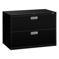 The HON Company  2 Drawer Lateral File, W/Lock, 42"x19-1/4"x28-3/8", Black