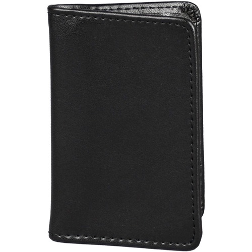 Regal Business Card Case, Leather, 2-3/4"x 4-1/4", Black