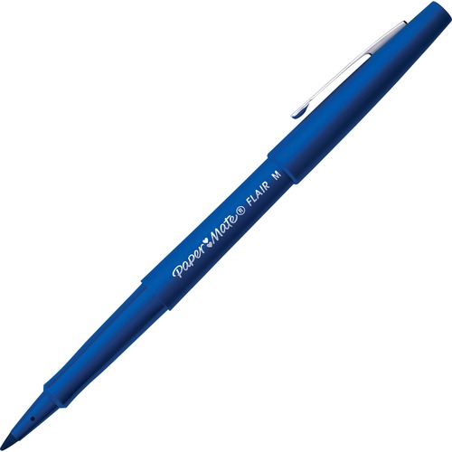 Flair Pen, Point Guard Tip, Medium Pt, BE Barrel/Ink