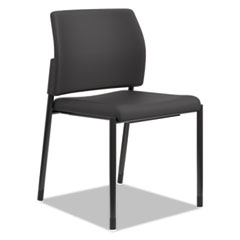 The HON Company  Guest Chairs, No Arms, 17-1/2"x22-1/4"x31-1/2", 2/CT, Black