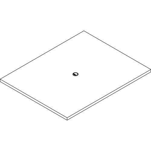 Lorell  Tabletop, Rectangular, Modular, 60"x48"x1-1/2", Mahogany
