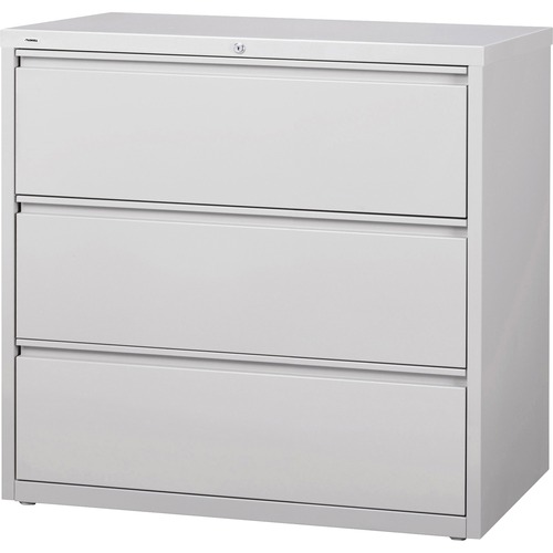 Lorell  Lateral File, 3DRW, 42"x18-5/8"x40-1/4", Lt Gray