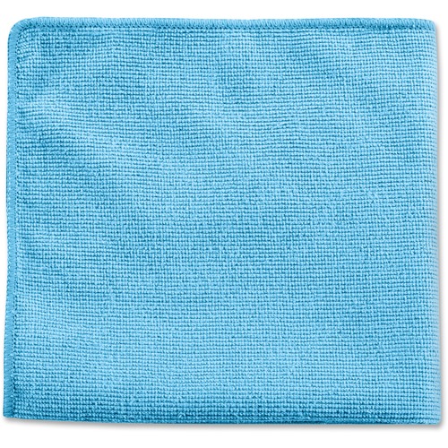 Microfiber Cleaning Cloth, Reusable, 12"x12", 24/PK, Blue