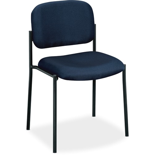 Armless Guest Chair, 21-1/4"x21"x32-3/4", Navy